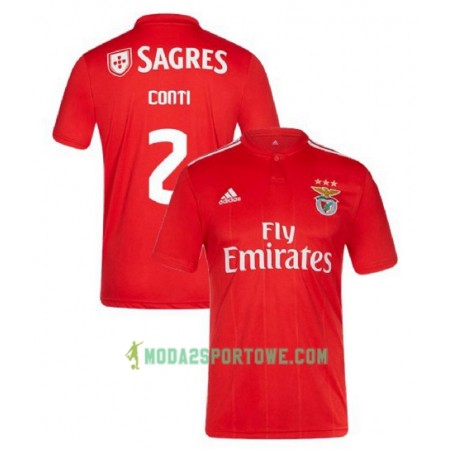 Koszulka Benfica Conti 2 Domowe Stroje Piłkarskie 2018-2019 Krótki Rękaw